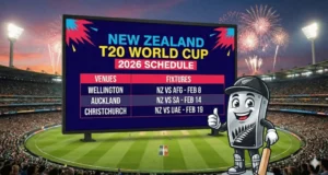 T20 World Cup 2026: New Zealand Team Schedule, Full Fixtures & Dates